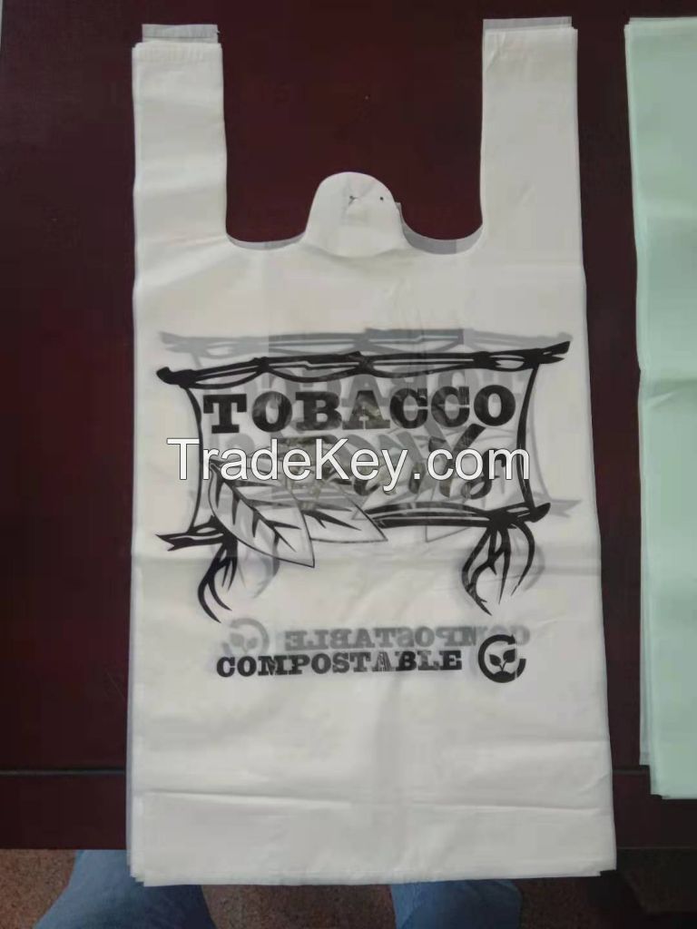 Biodegradable bags environmental composting of PBAT+PLA  shopping bags even volumes bags Courier bag valve bag zipper bag