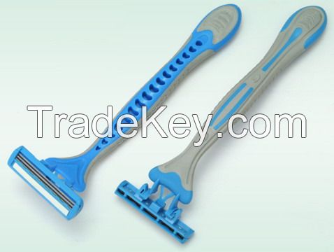 Twin Blade Stainless Steel Disposable Razor Shaving Razor (KD-3008) Shaver for Men for Women