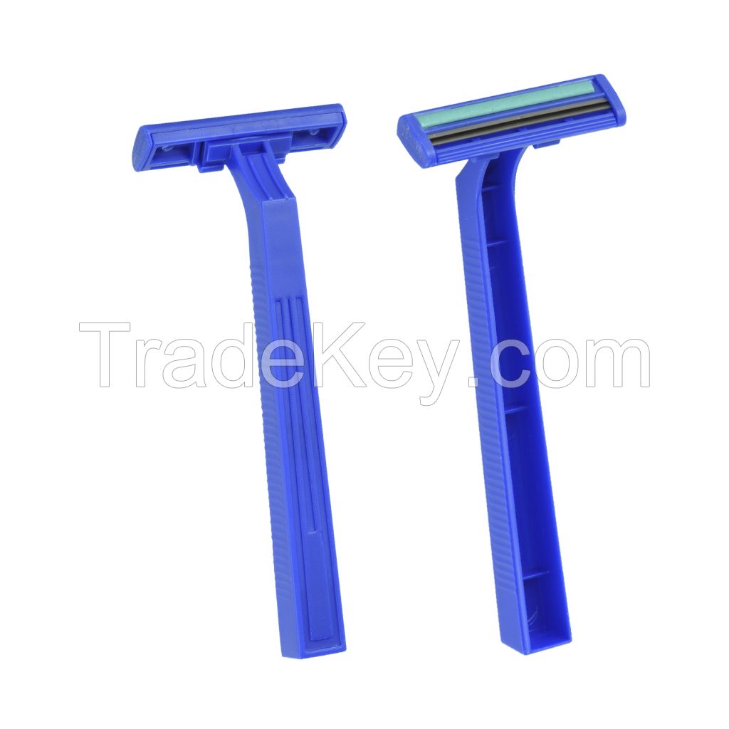 Twin Blade Stainless Steel Disposable Razor Shaving Razor (KD-2001L) Shaver for Men for Women