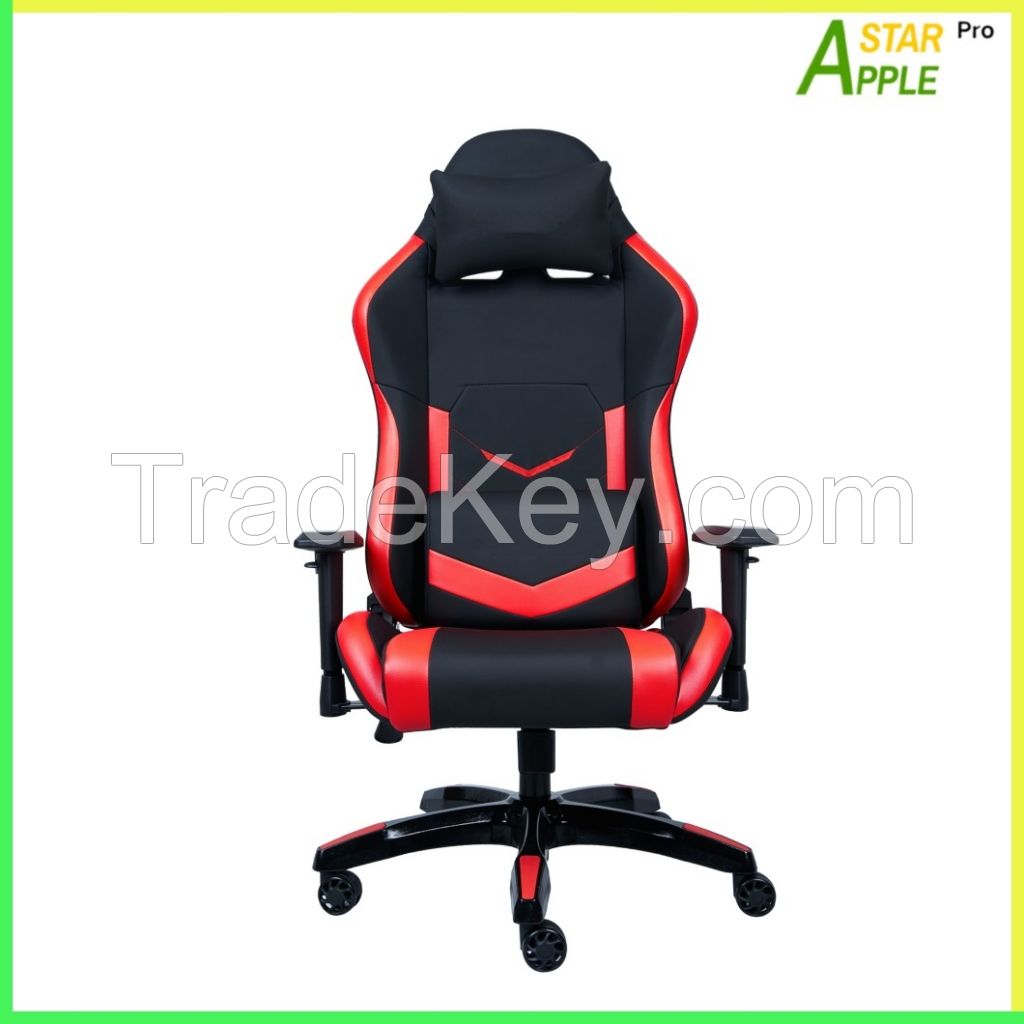 Gaming Chair AS-C2022 Swivel Chair with PU Leather and Adjustable Armrest and Nylon Base