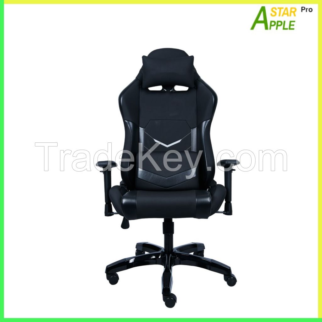 Gaming Chair AS-C2022 Swivel Chair with PU Leather and Adjustable Armrest and Nylon Base