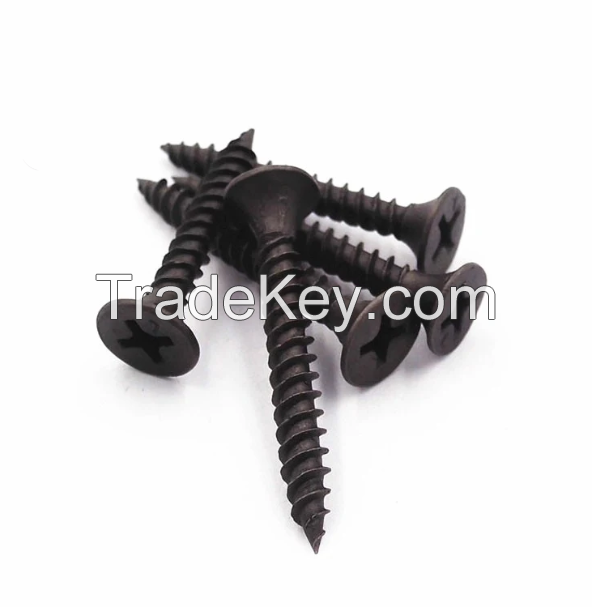 Carbon Steel Hardened Bugle Head Black Phosphating #6 Drywall Screws