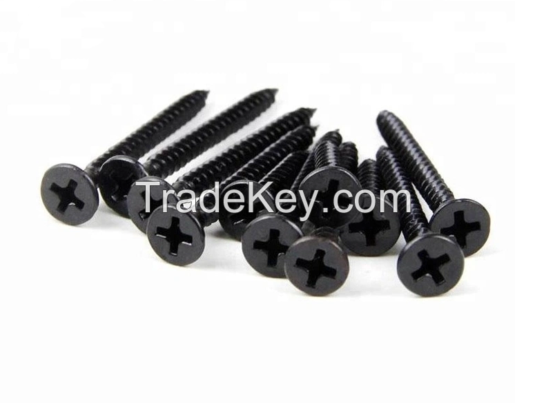 Carbon Steel Hardened Bugle Head Black Phosphating #6 Drywall Screws