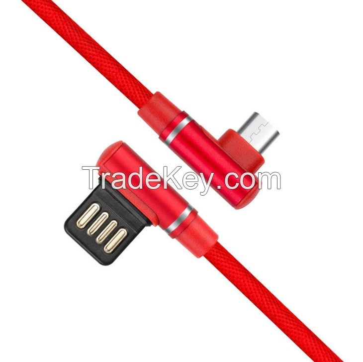 Double elbow mobile game type-c data cable Android usb braided game