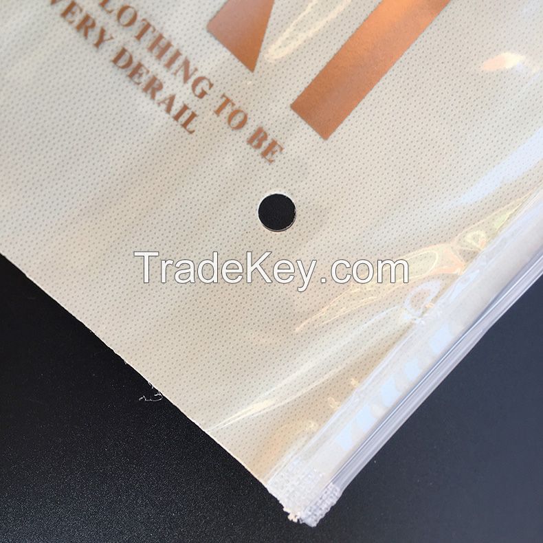 Custom Logo Plastic Packaging Zipper Bag for Clothing Manufacturer