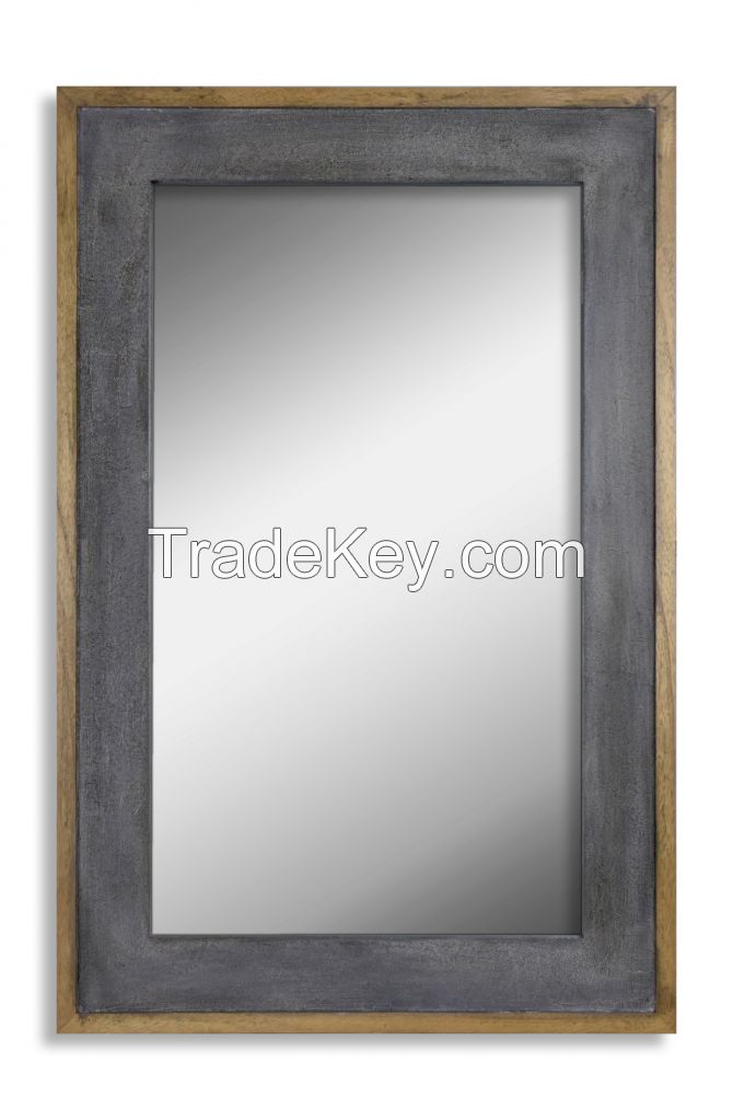 Wooden wall mirror decorative mirror