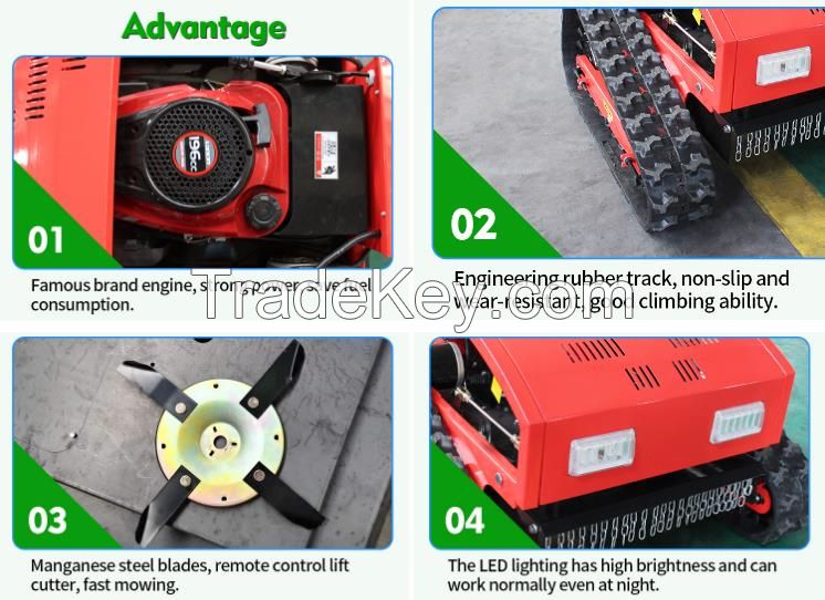 Manufacturer Supply Track Small Remote Control Mower