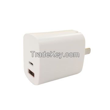 20W Mobile Phone Charger Wall Charger adapter dual ports