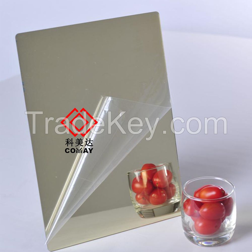 Sliver and Golden Mirror Acrylic Sheet