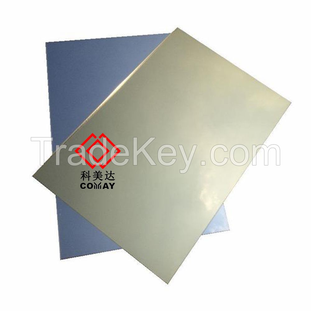 Sliver and Golden Mirror Acrylic Sheet