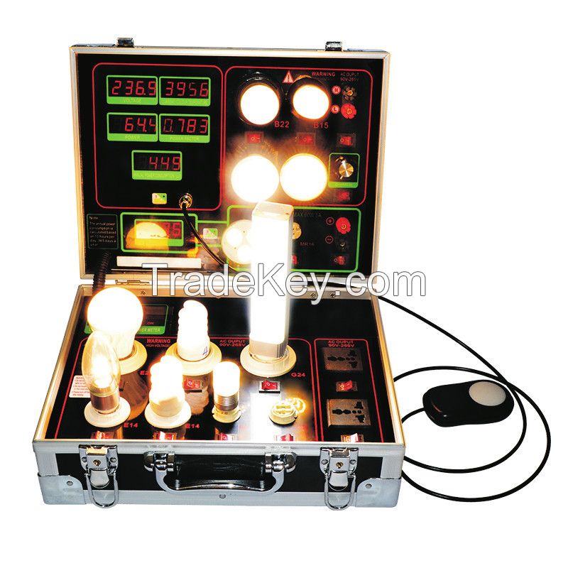 AC LED CFL lights power PF voltage power meter 