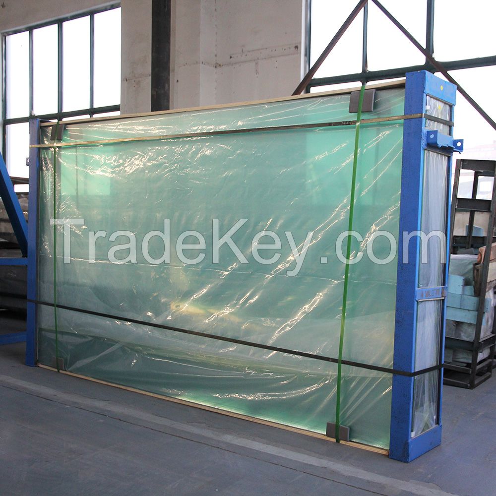Commercial Stainless Steel Clear Tempered Laminated Safety Glass Staircase Railing