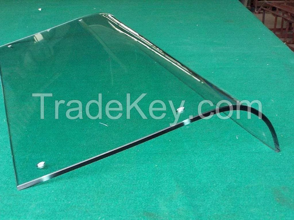5mm-19mm Safety Curved Toughened/Tempered Glass
