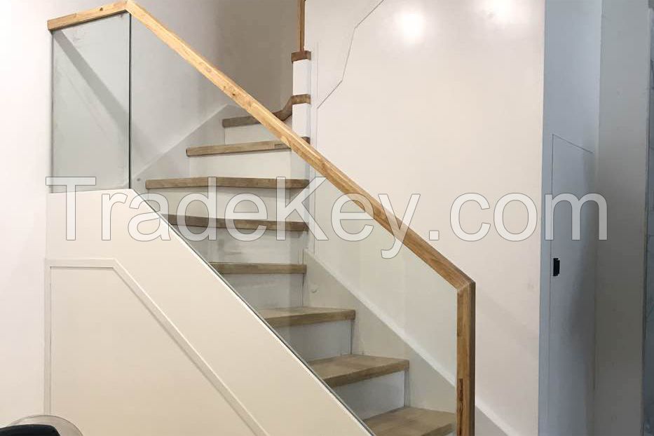 19mm Stair Railing Handrail Fence Used Clear Tempered Safety Glass