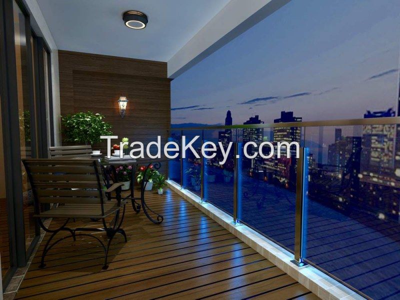 Clear Toughened Tempered Laminated Shower Screen Door/Railing Glass/Fence Pool Fencing/Staircase Partition Price 6-19mm Glass