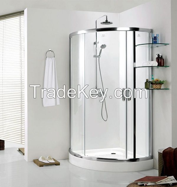 6mm Bathroom Double Opening Shower Door Glass with Nano Tempered Safety Glass