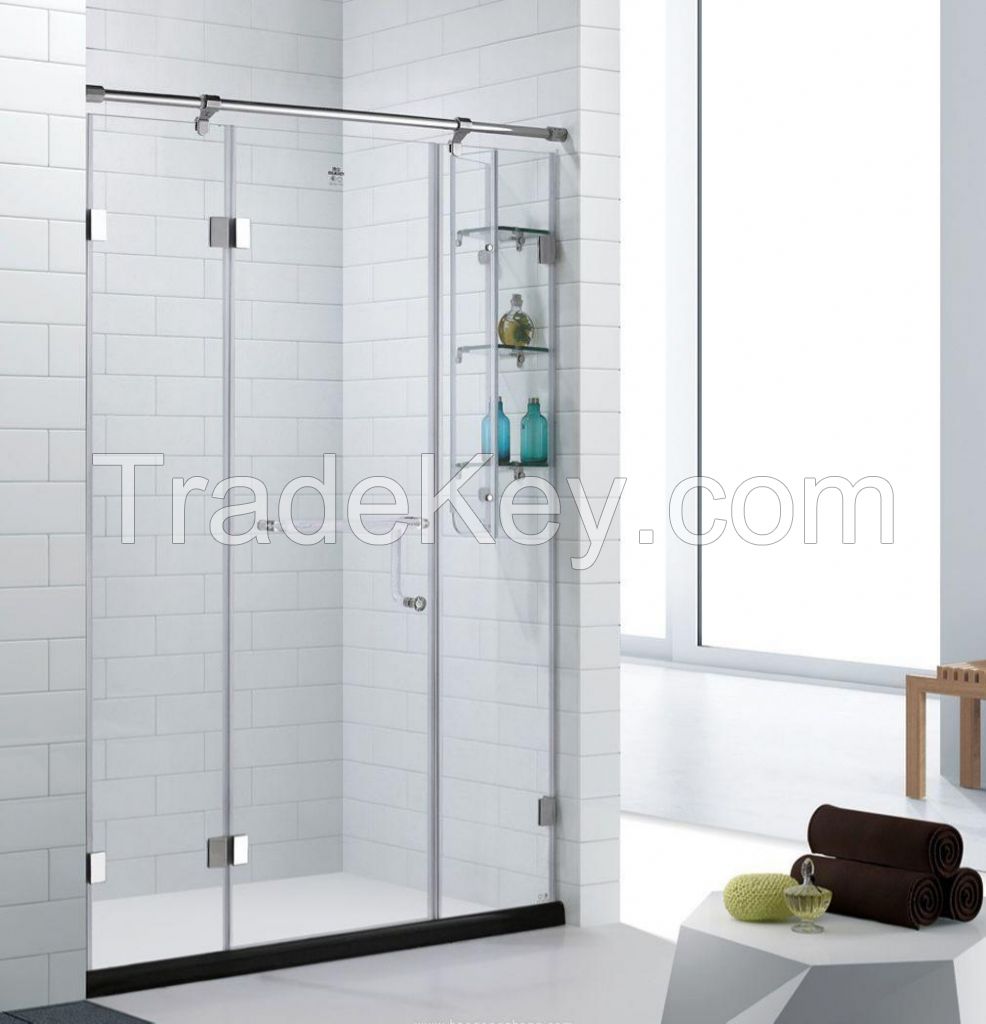 Modern Design Tempered Glass Shower Cabin Pivot Shower Enclosure