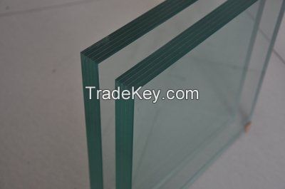 6.38-39.52mm Clear Tempered Laminated Glass with Jiahua PVB