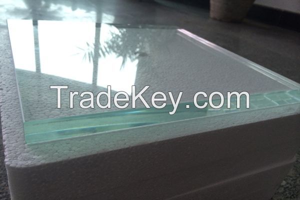 6.38-39.52mm Clear Tempered Laminated Glass with Jiahua PVB