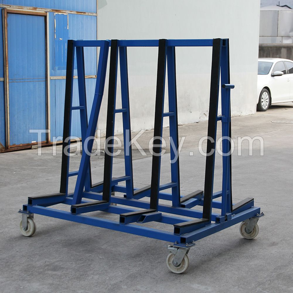 400kg Load Trolley Hand Cart for Glass/Slad Storage or Transfering