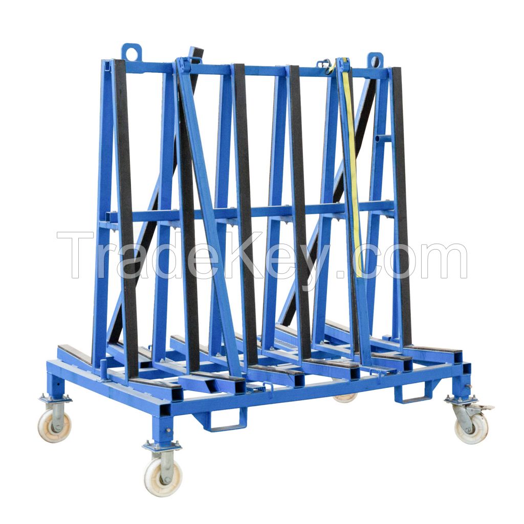 a / L Frame Transport Cart for Stone or Glass