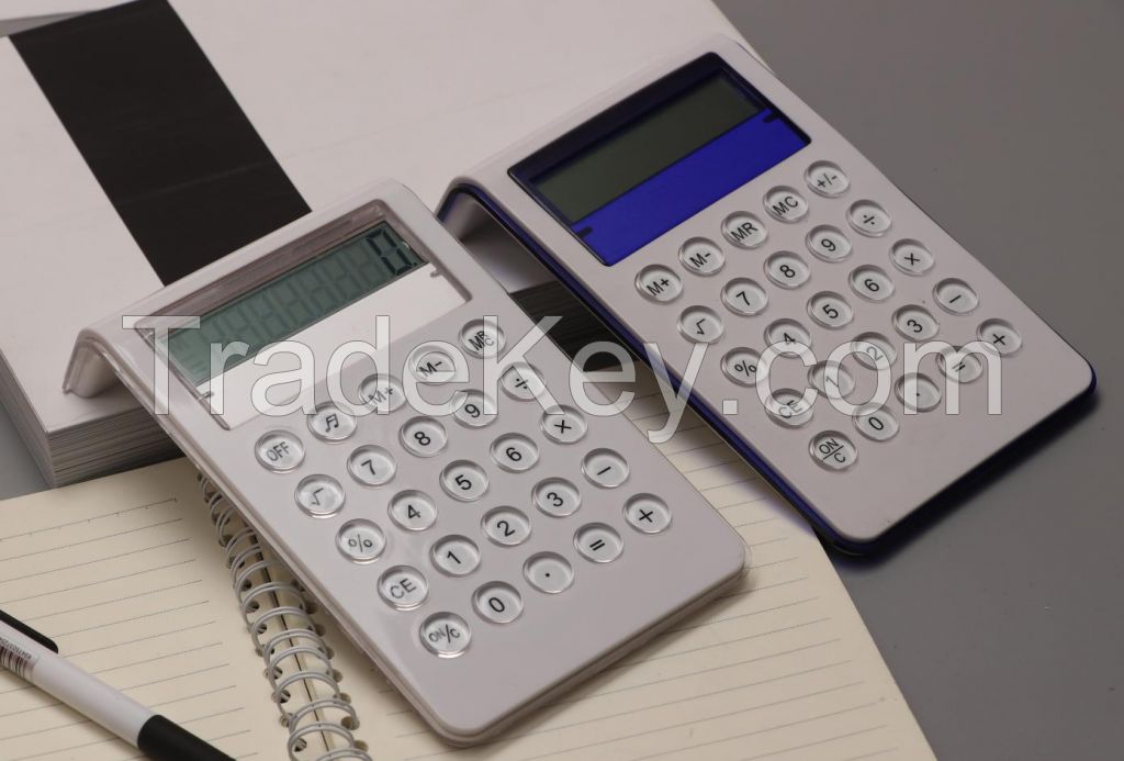 8-digit large-screen office calculator with crystal keys