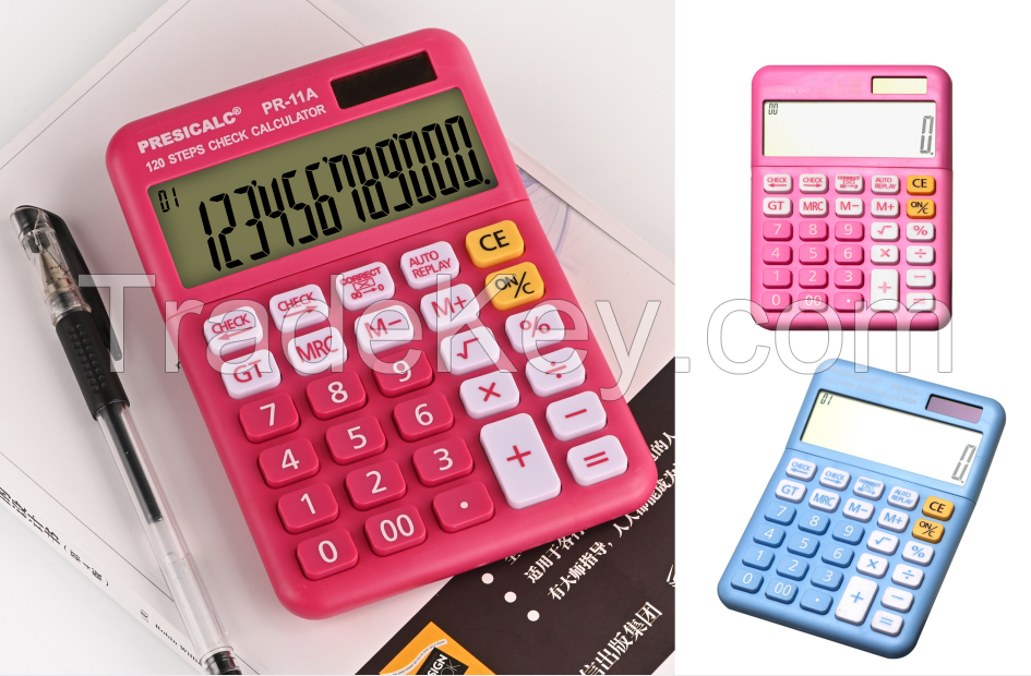 12-digit Large Screen Calculator Abs Plastic Button Calculator Stitching Color Custom Calculator
