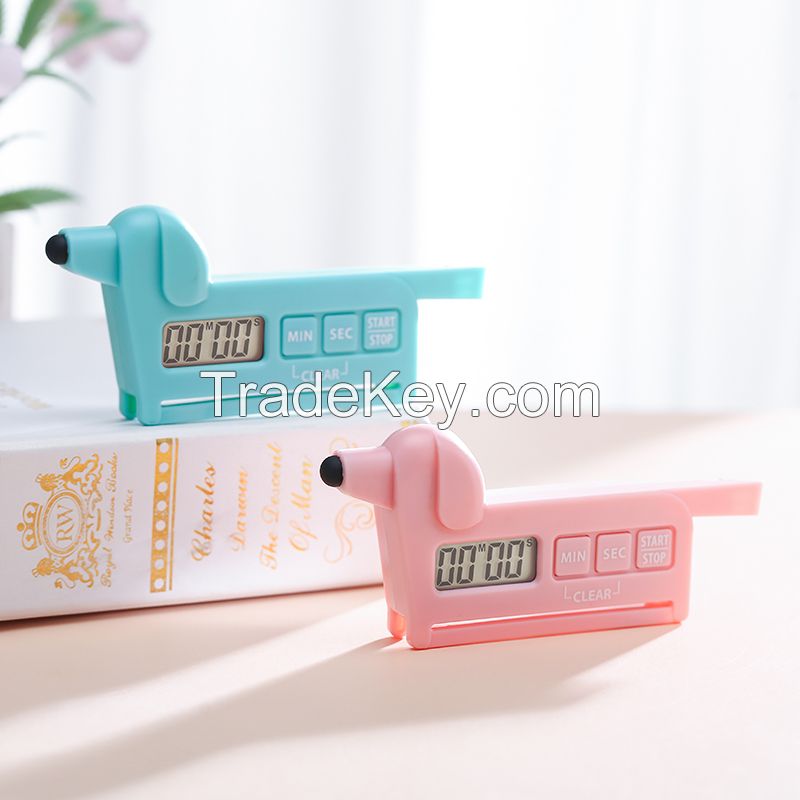 Multifunctional Kitchen Baking Learning Movement Cute Animal Dog Timer With Memory Function