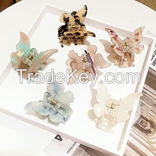 Modern Design Butterfly Shape Hair Accessories Hair Claw Clips Small Acetate Hair Clip Wholesale Amazon Hot Sale
