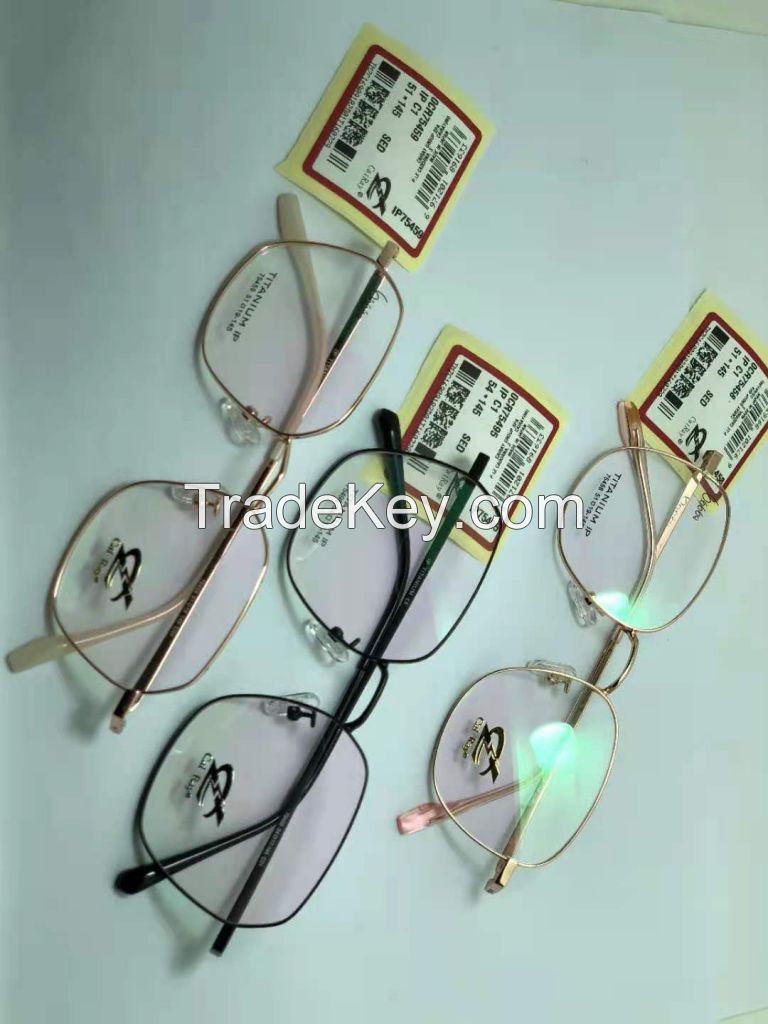 metal eyeglasses frames Cai Ray round metal frame for optical shop promotion