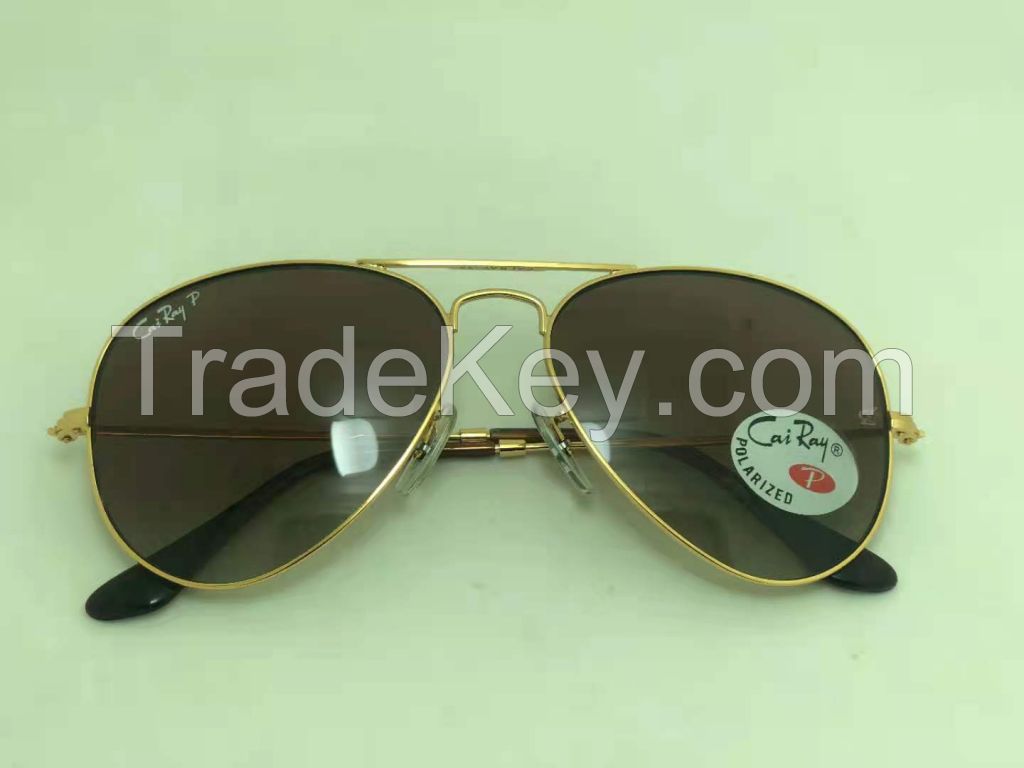polarized sunglasses Cai Ray CR3025 aviator polarized stock sunglasses for promotion
