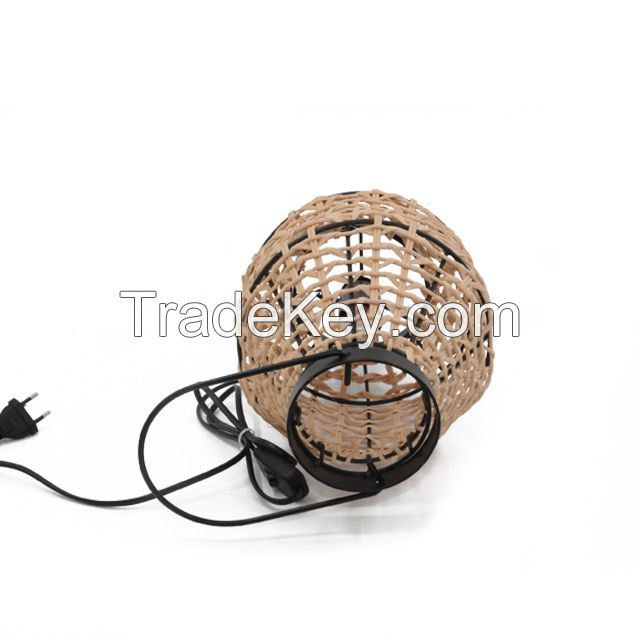 Wholesale handmade Lampenschirm Woven Bedroom Chandelier Modern Ceiling Lampshade Rattan Lamp Shade