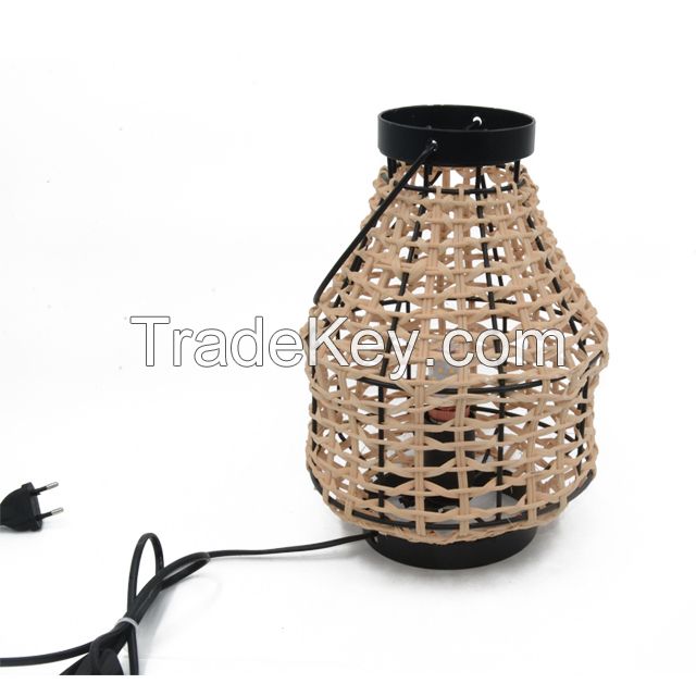 Wholesale handmade Lampenschirm Woven Bedroom Chandelier Modern Ceiling Lampshade Rattan Lamp Shade
