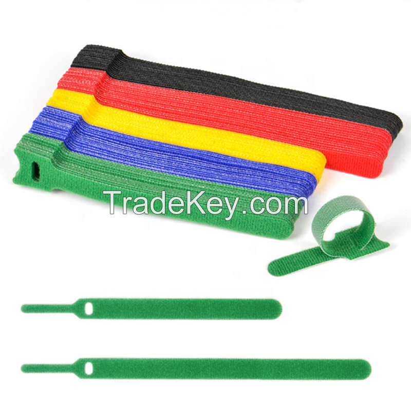 self gripping cable wire management velcro tape cable ties