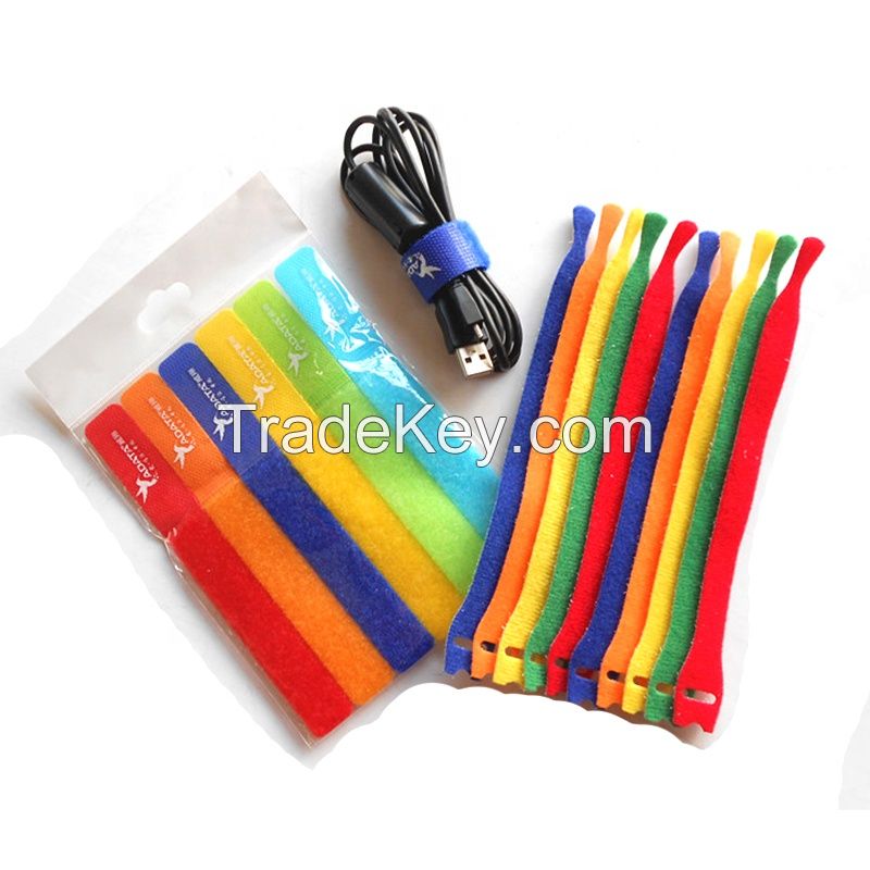 Colors nylon cable tie velcro fastener