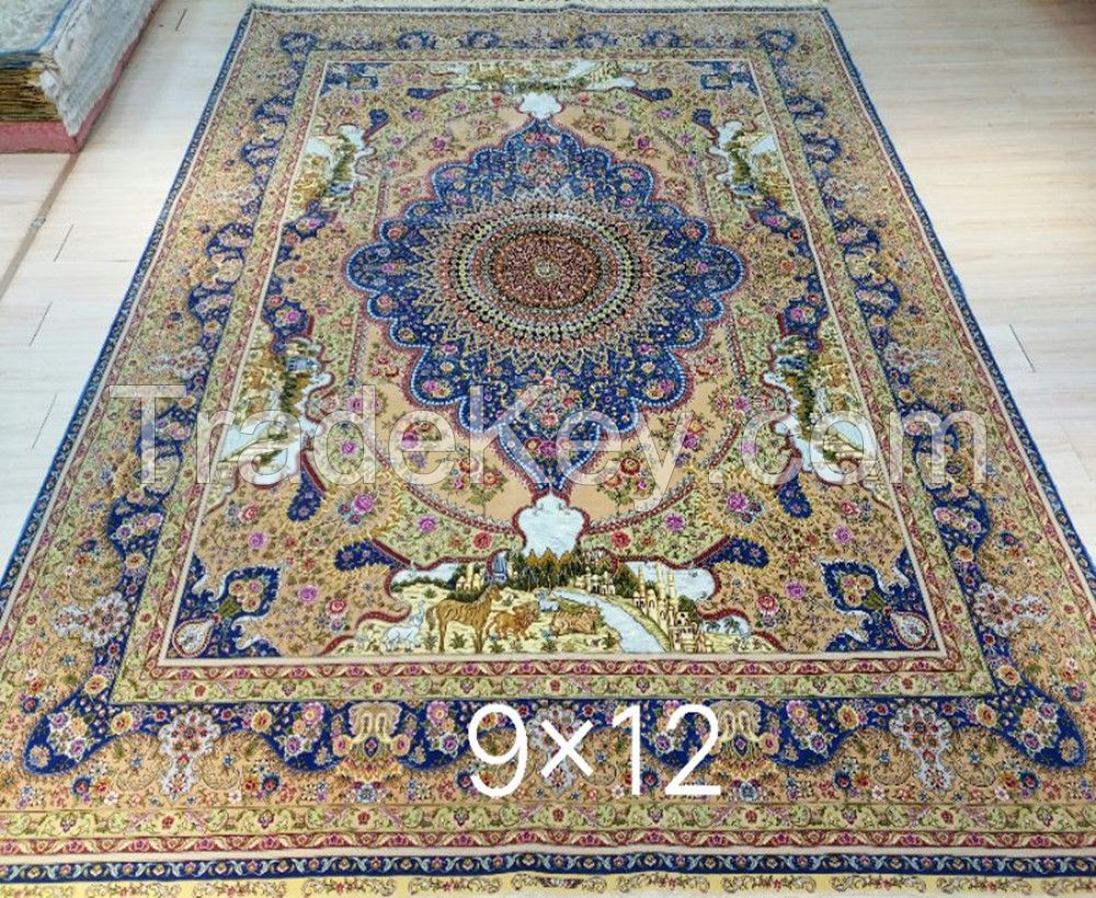 YAMEI handmade silk persian carpet and tugs for sale