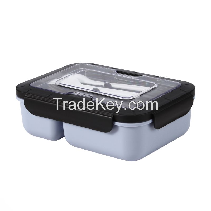 High quality triple split box with three compartments lunch boxes