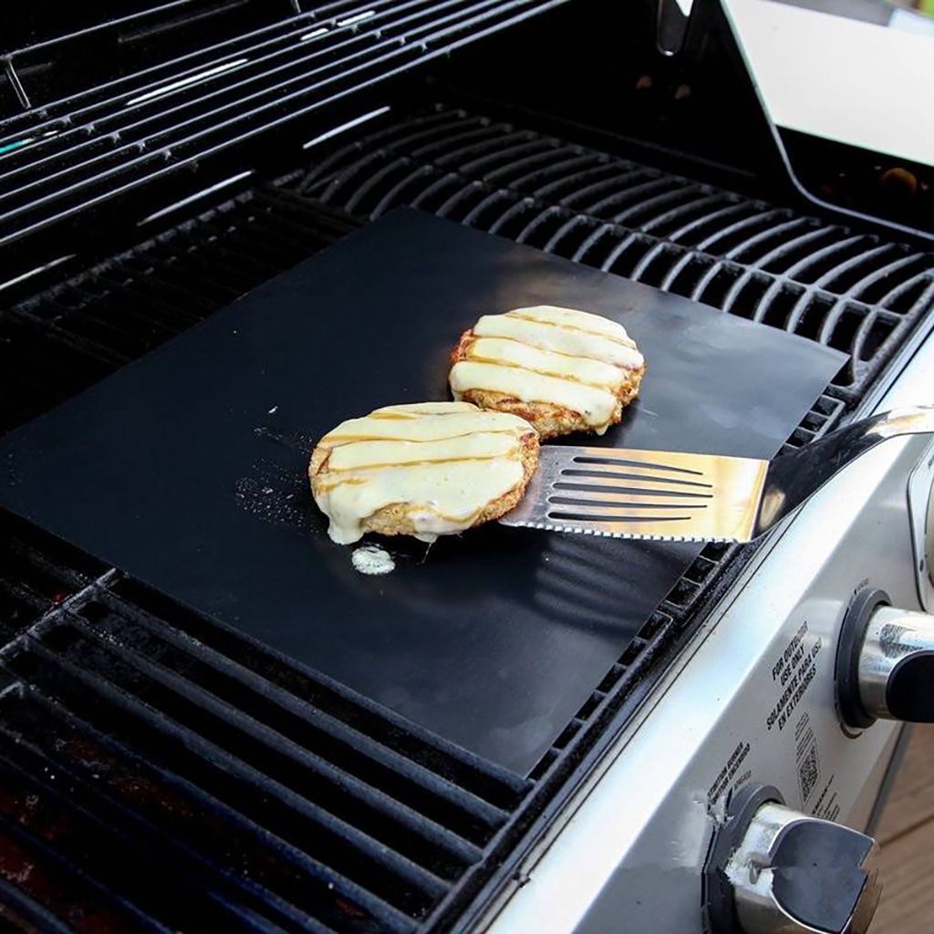 Non-stick Reusable PTFE-coated Grill Mat Outdoor Grilling Accessories