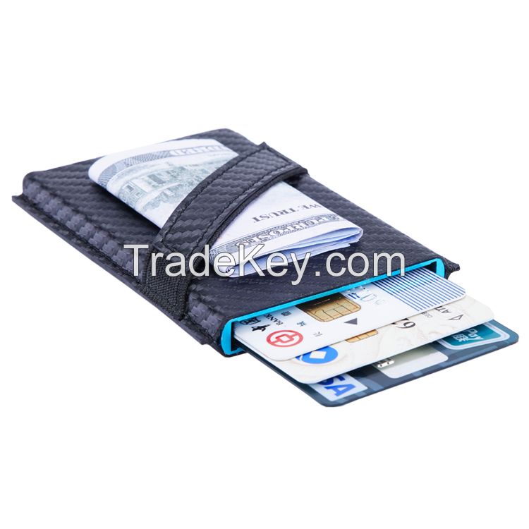 Modern Slim Minimalist RFID Business Credit Card Holder for Men Small Leather Card Case Wallets