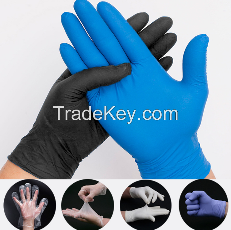 nitrile black glove