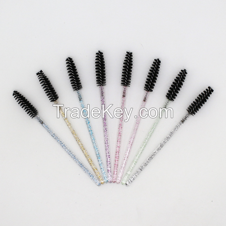 Disposable Crystal Mascara Brush For Eyelash Extensions Mascara Wands Applicator eyelash Brushes cosmetic tools