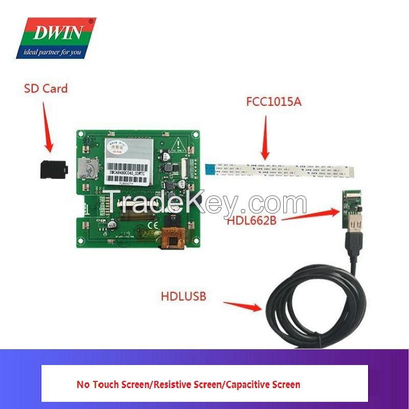 DWIN 4 inch touch panel Smart UART Serial TFT Module 480*480 HMI LCD