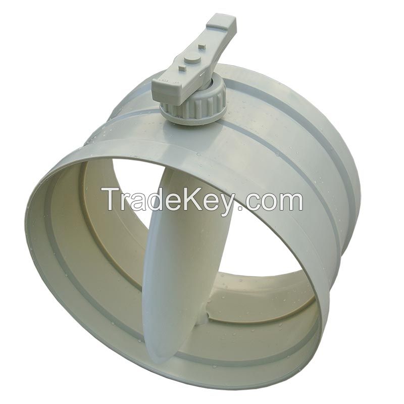 plastic manual air valve /Butterfly Damper Valve manual for control th
