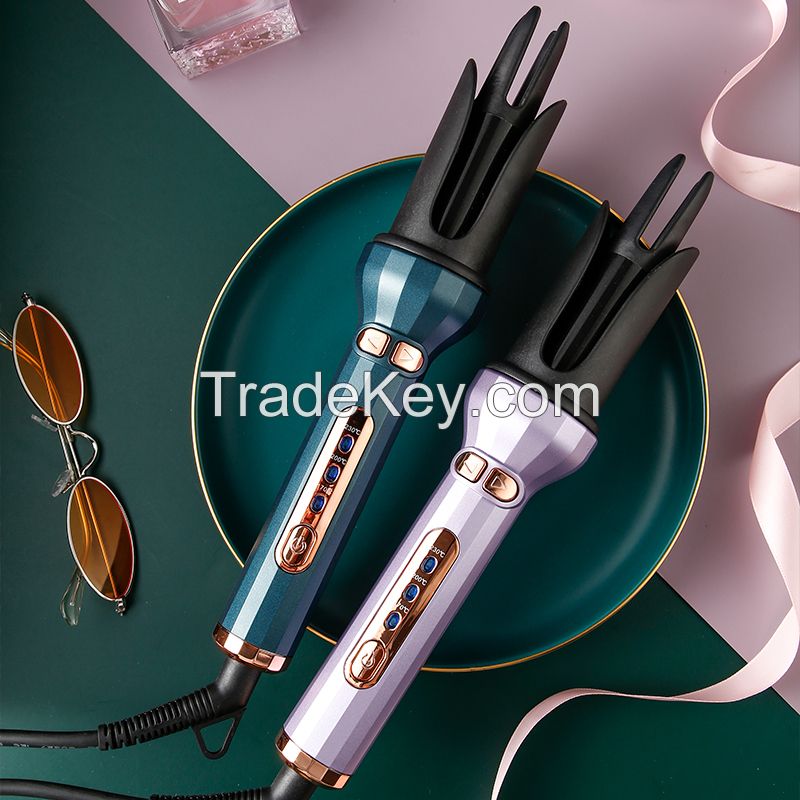 New design automatic hair curler with comb 3 heat setting constant temperature fast heating hair styling curle