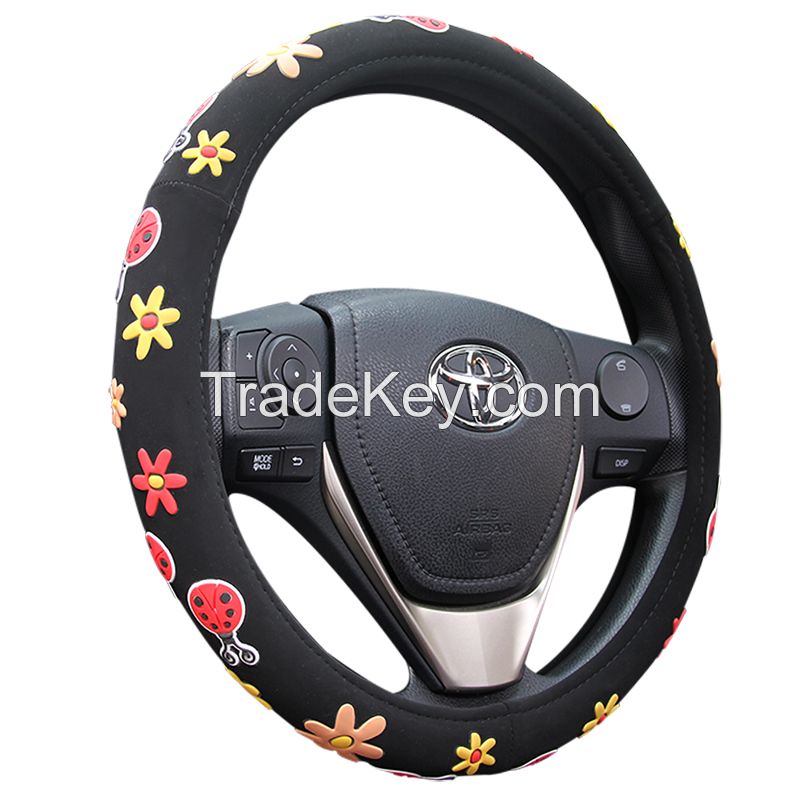 Flower Steering Wheel Cover