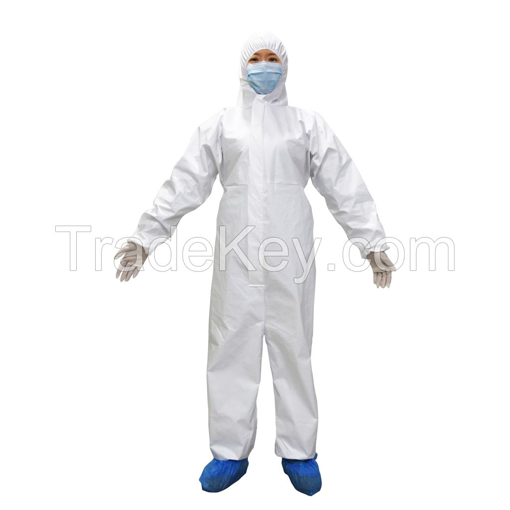 Hospital disposable medical surgical isolation gown sms pp pe non woven isolation gown