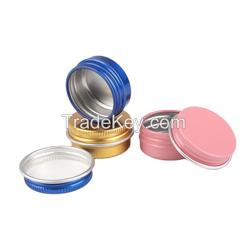 High quality Multi-Size Aluminium Tin Candy/Screw/Cosmetic Storage Customized Aluminium can Container Jar Cosmetic packaging