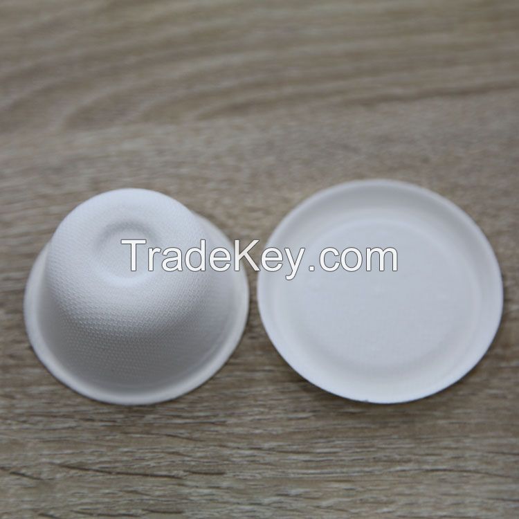 Disposable biodegradable sauce cup white salad cup