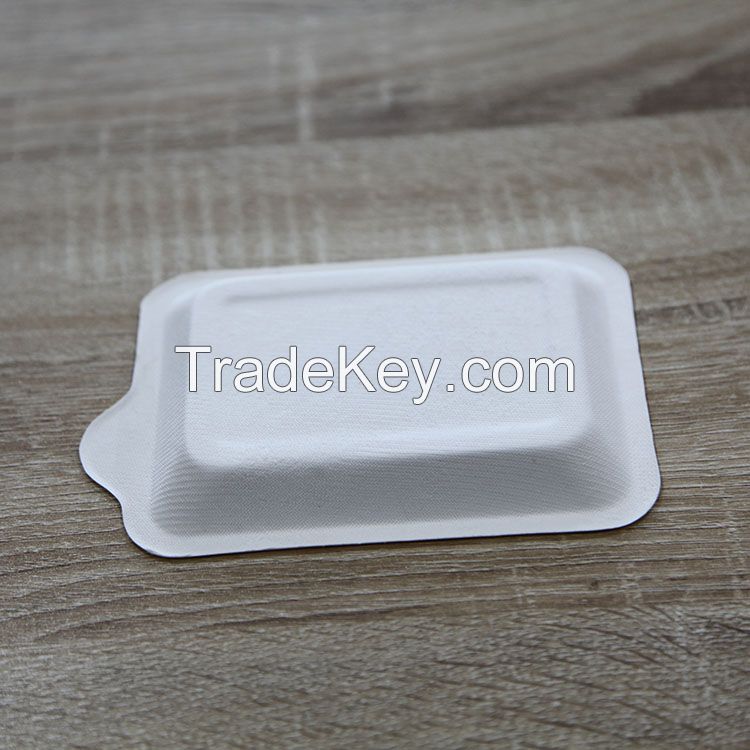 Wholesale disposable dessert tray fruit tray biodegradable cake tray
