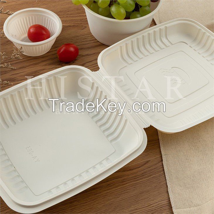 Wholesale disposable lunch boxes biodegradable lunch boxes compostable food packaging boxes